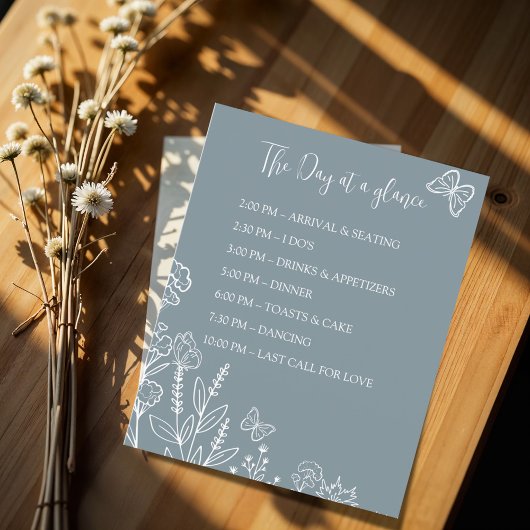 Meadow Flowers Wedding tijdlijn