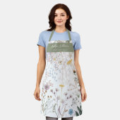 Meadow Flowers Wit Groen Schort (Gedragen)