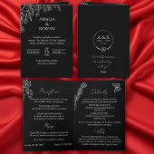 Meadow Flowers Zwart-wit All-in-One Wedding