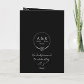 Meadow Flowers Zwart-wit All-in-One Wedding (Achterkant)