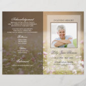 Meadow Funeral Programme | In het liefdevol geheug Flyer (Voorkant)