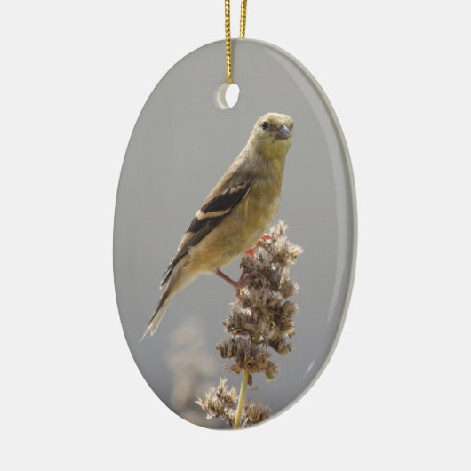 Meadow Goldfinch Keramisch Ornament (Links)