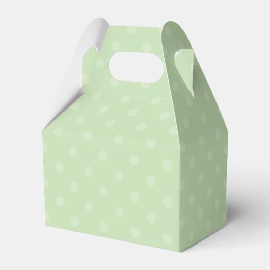 Meadow Green Polka-Dot Favor Box Bedankdoosjes (Achterkant)