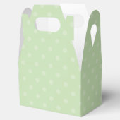Meadow Green Polka-Dot Favor Box Bedankdoosjes (Geopend)