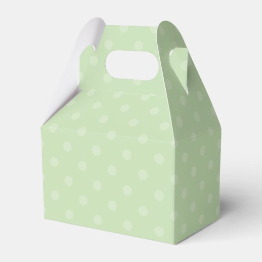 Meadow Green Polka-Dot Favor Box Bedankdoosjes (Voorkant Zijde)