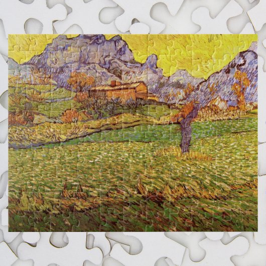 Meadow in bergen door Vincent van Gogh Legpuzzel