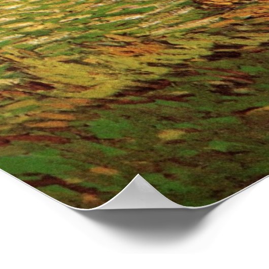 Meadow in bergen door Vincent van Gogh Poster (Hoek)