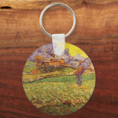 Meadow in bergen door Vincent van Gogh Sleutelhanger (Voorkant)