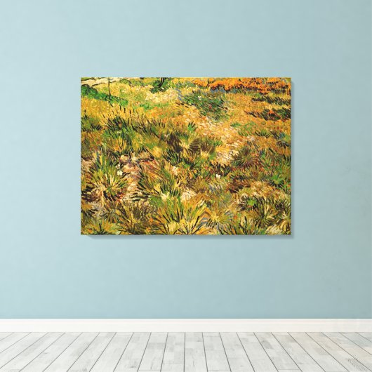Meadow in het Saint Paul Hospital door Vincent van Canvas Afdruk (Insitu (Houten vloer))