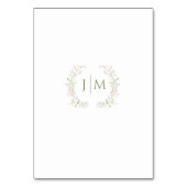 Meadow Kleurrijke Bloemen Bruiloft Tafelnummers (Achterkant)