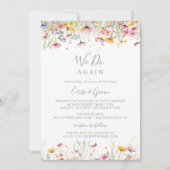 Meadow kleurrijke wilde bloem doen we opnieuw gelo kaart (Voorkant)