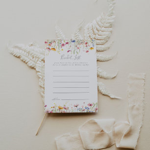 Meadow Kleurrijke Wildflower Bucket List Kaarten