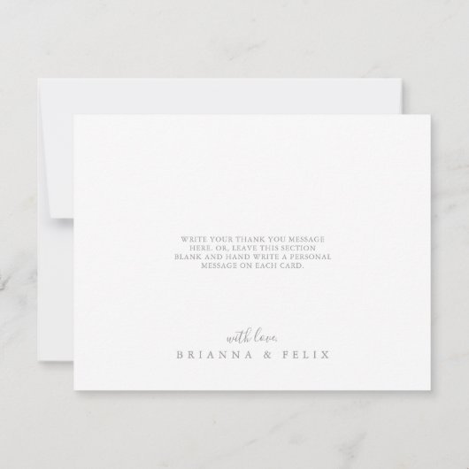 Meadow Kleurrijke Wildflower Flat Wedding Bedankkaart (Achterkant)