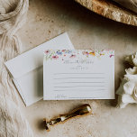 Meadow Kleurrijke Wildflower Huwelijksadvies Kaart<br><div class="desc">Deze weide kleurrijke wilde bloem bruiloft advies kaart is perfect voor een rustieke bruiloft. Het ontwerp is voorzien van groene, roze, blush, geel, paarse, waterverf veelkleurige weidebloemen. Deze kaarten zijn ideaal voor een bruiloft, vrijgezellenfeest, baby shower, afstudeerfeest en meer. Personaliseer de kaarten met de namen van de bruid en bruidegom,...</div>