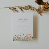Meadow Kleurrijke Wildflower RSVP