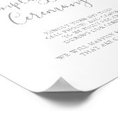 Meadow Kleurrijke Wildflower Unplugged Ceremony Poster (Hoek)