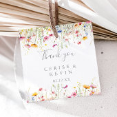 Meadow Kleurrijke Wildflower Wedding Bedankjes Labels