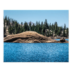 Meadow Lake Rock Island Foto Afdruk