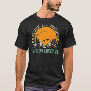 Meadow Lakes Alaska Ontdek het buitenleven T-shirt