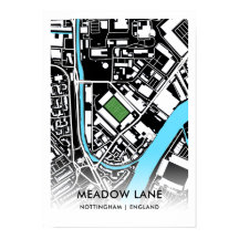 Meadow Lane Poster - Historisch huis van Notts Cou