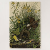 Meadow Lark van de Amerikaanse vogels van Audubon Legpuzzel (Verticaal)