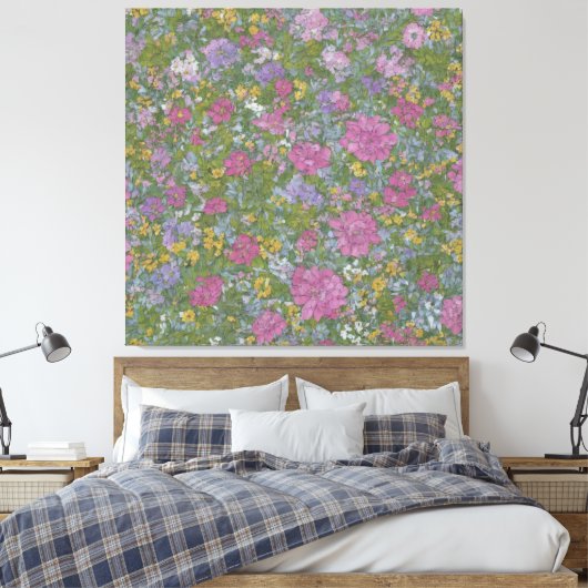 Meadow Love D Canvas Afdruk (Insitu (Slaapkamer))