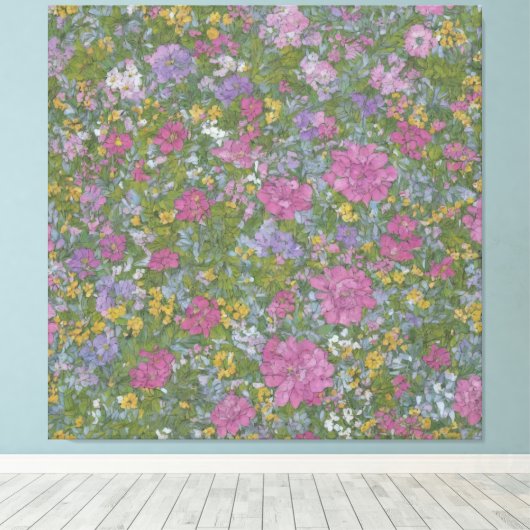 Meadow Love D Canvas Afdruk (Insitu (Houten vloer))