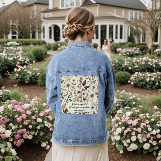 Meadow Melody Denim Jacket (Huwelijk Achterkant)