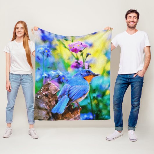 Meadow Melody Fleece Deken (In situ)