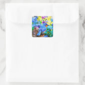 Meadow Melody Vierkante Sticker (Tas)