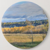 Meadow met Aspens Ronde Button 6,0 Cm (Voorkant)