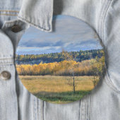 Meadow met Aspens Ronde Button 6,0 Cm (In situ)