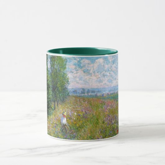 Meadow met Poplars door Claude Monet Mok (Midden)