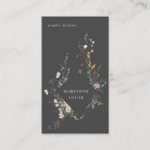 Meadow Minimal Floral Visitekaartje (Voorkant)