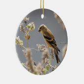 Meadow Mint Goldfinch Keramisch Ornament (Rechts)