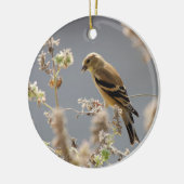 Meadow Mint Goldfinch Keramisch Ornament (Links)