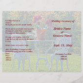 Meadow of Love & Autumn Tree Huwelijksprogramma Fl (Voorkant)