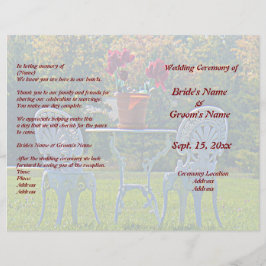 Meadow of Love & Autumn Tree Huwelijksprogramma Fl