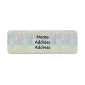 Meadow of Love herfst bruiloft retour adres Etiket (Voorkant)