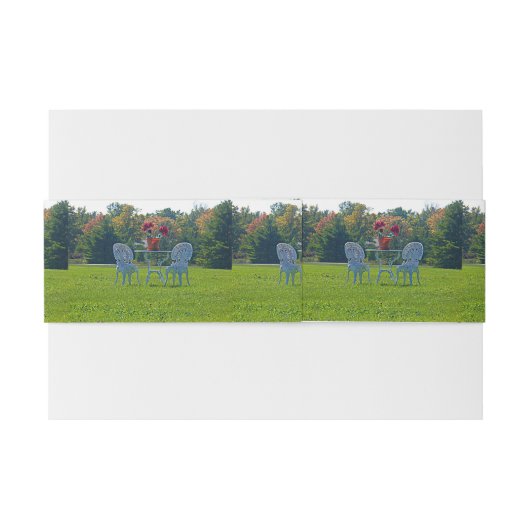 Meadow of Love Invitation Bands Uitnodigingen Wikkel (Achterkant Voorbeeld)