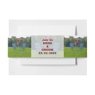 Meadow of Love Invitation Bands Uitnodigingen Wikkel