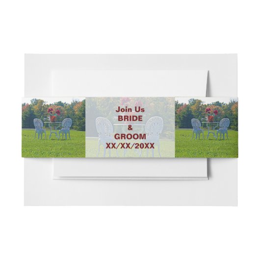 Meadow of Love Invitation Bands Uitnodigingen Wikkel (Voorkant Voorbeeld)