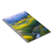 Meadow omlijst door Majestic Mountains Notitieboek (Rechterzijde)