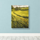Meadow Painting - Still-Life Illustration Canvas Afdruk (Insitu (Houten vloer))