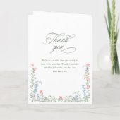 Meadow Pastel Franse Roos huwelijksceremonie Programma (Achterkant)