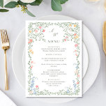 Meadow Pastel Franse Rozen Bloemen Trouwdiner Menu<br><div class="desc">Klik voor verdere aanpassingen op "Deze sjabloon personaliseren" en vervolgens op "Bewerken met ontwerpgereedschap". Stijlvolle bewerkbare gemakkelijk te gebruiken bruiloft sjablonen,  meer items beschikbaar in de winkel (uitnodigingen,  rsvp,  bedankjes,  briefpapier & decor). Neem contact met me op als je hulp nodig hebt of overeenkomende objecten.</div>
