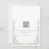 Meadow Pastel Franse Rozen Bloemenbruiloft Save The Date (Achterkant)
