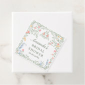 Meadow Pastel Franse Rozen Floral Vrijgezellenfees Bedankjes Labels (In situ)