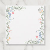Meadow Pastel Franse Rozen Floral Vrijgezellenfees Bedankjes Labels (Achterkant)