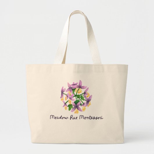 Meadow Rue-tassen Grote Tote Bag (Voorkant)